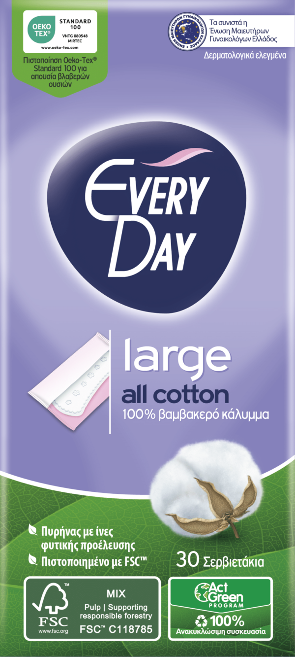 EveryDay All Cotton Pantyliners | Large
