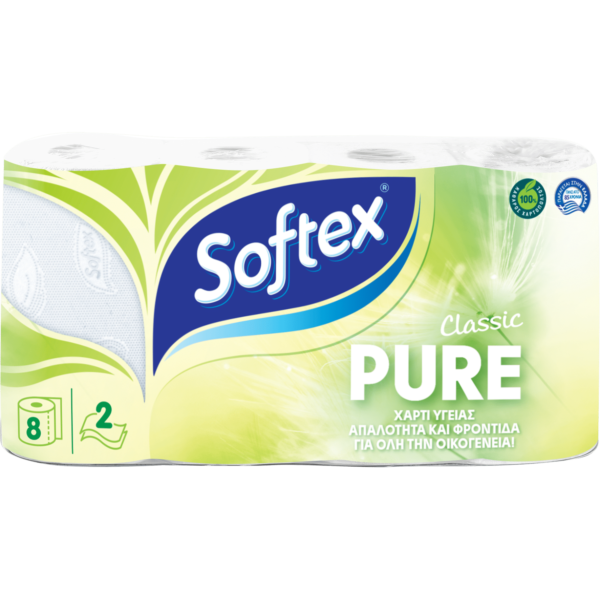 Softex | Pure Toilet Rolls 8 Rolls